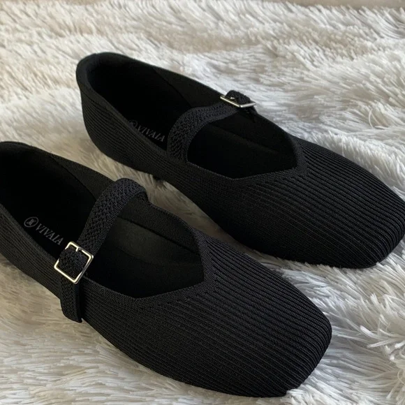 Vivaia Black Margo Mary Janes Shoes - Picture 13 of 16